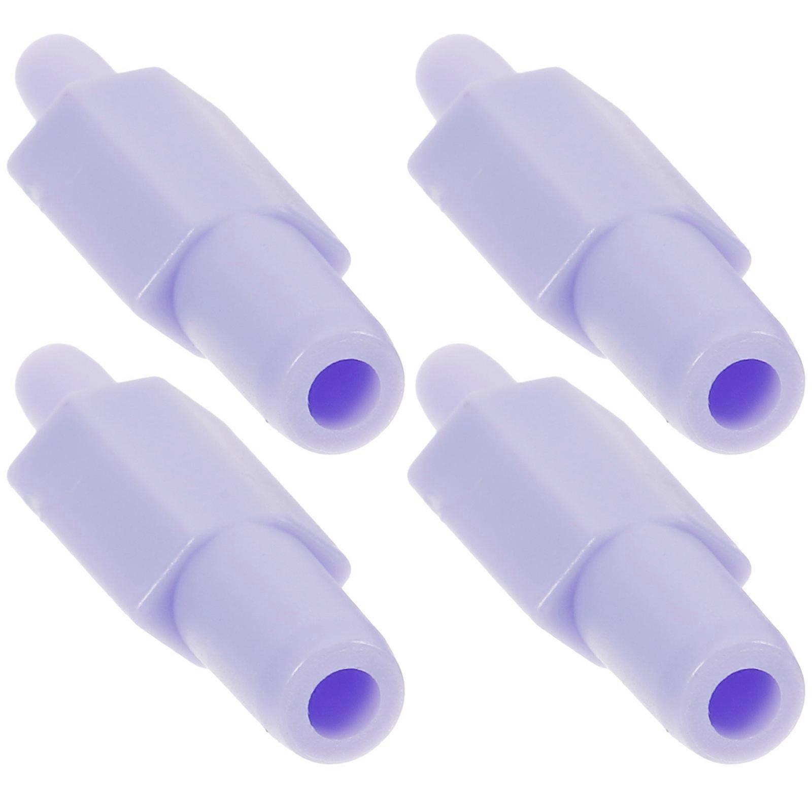 Electric Breast Pump Hose Adapter for Home Use 4Pcs Violet Components
