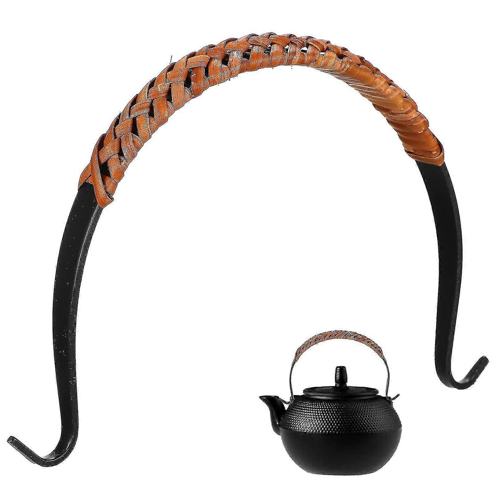 Metal Teapot Handle Replacement Rattan Grip