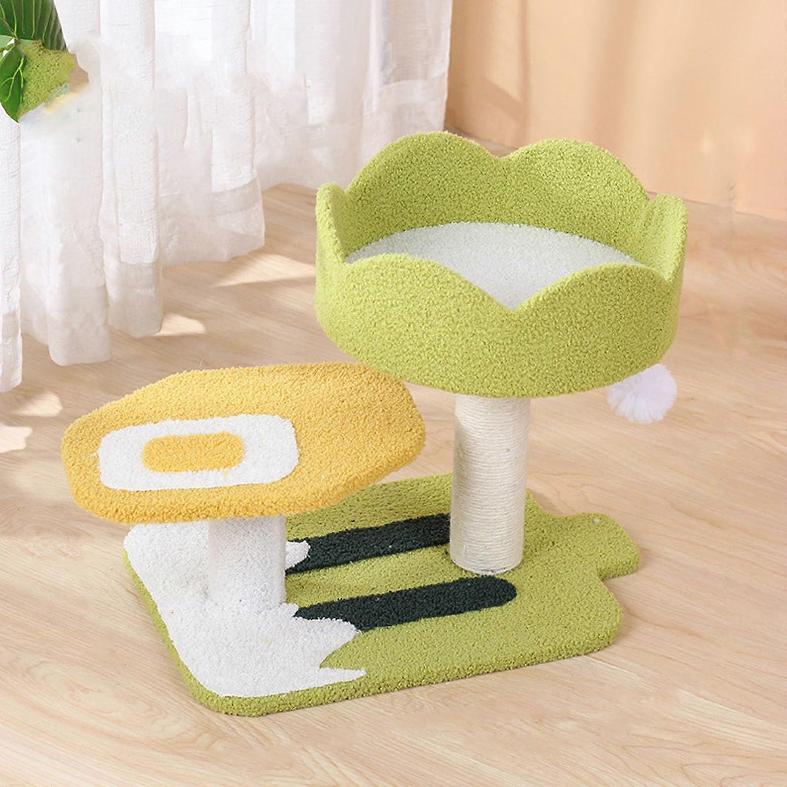 Indoor Cat Tree for Small and Medium Cats with Scratching Post, MultiLevel Climbing Frame, Size S