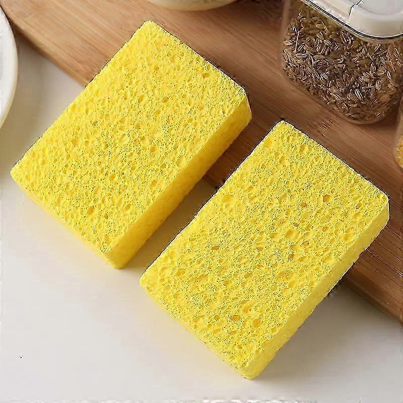 Wood Pulp Cotton Sponge rub Rectangular Compression Wood Pulp Sponge Absorbent