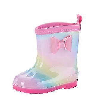 YOUSNH Meisjesschoenen Regenlaarzen Cartoon Kinderregenlaarzen Jongens en Meisjes Regenlaarzen Waterdichte Rubberen Schoenen voor Meisjes H 12