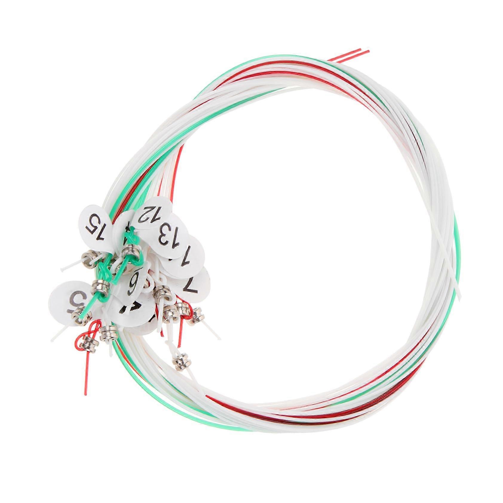 15 Piece Lyre Harp Strings Set Durable Full Replacement for Beginners and Professionals