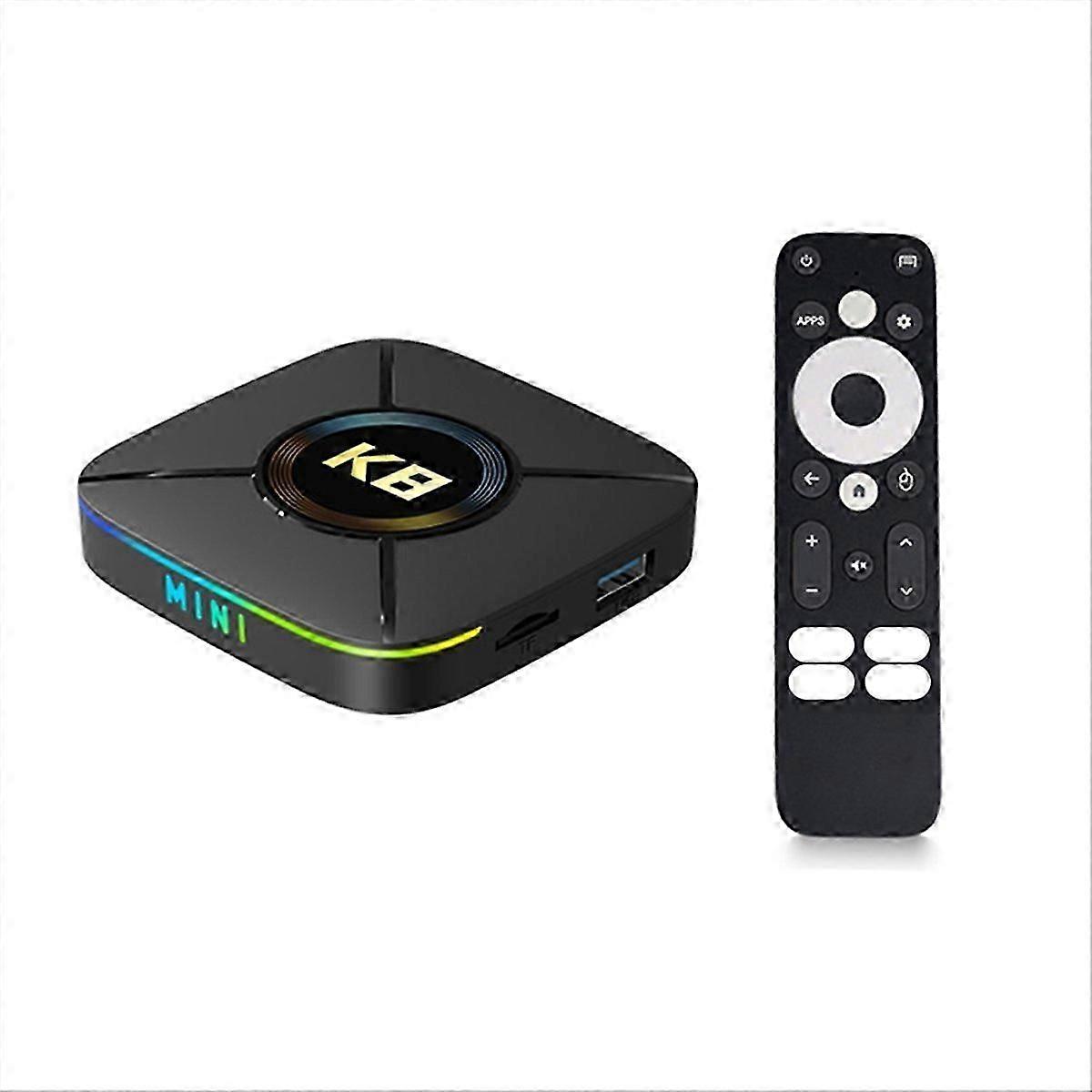 Android 14 Smart TV Box with 4K HDR Quad-Core Processor US Plug