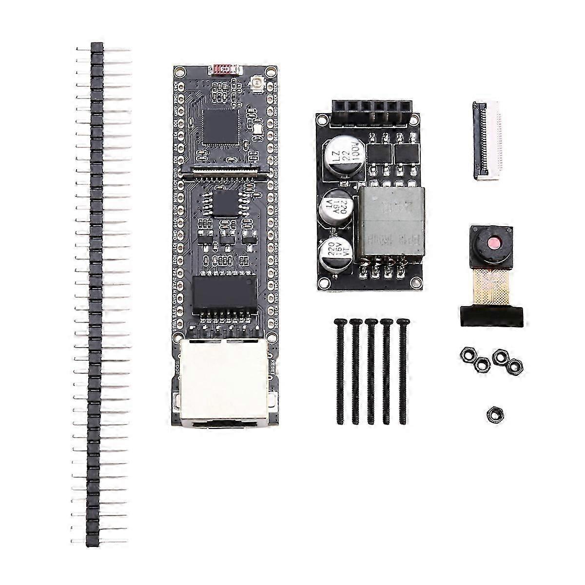 ESP32-S3 ETH Cam Ethernet Development Board PoE SD Camera Compatible for Raspberry Pi Pico POE-ETH-C