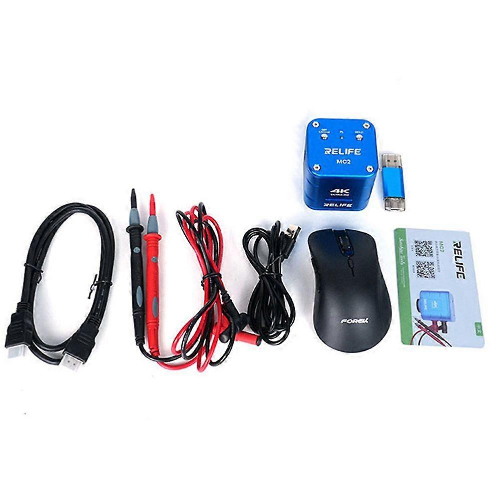 RELIFE 4K HDMI-Compatible Microscope Video Multimeter for PCB Repair with Advanced Interfaces MC2