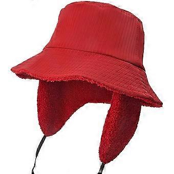 Winter Waterproof Bucket Hats for Women Girls Rain Hat with Ear Flaps Ladies Cloche Fisherman Fishing Caps