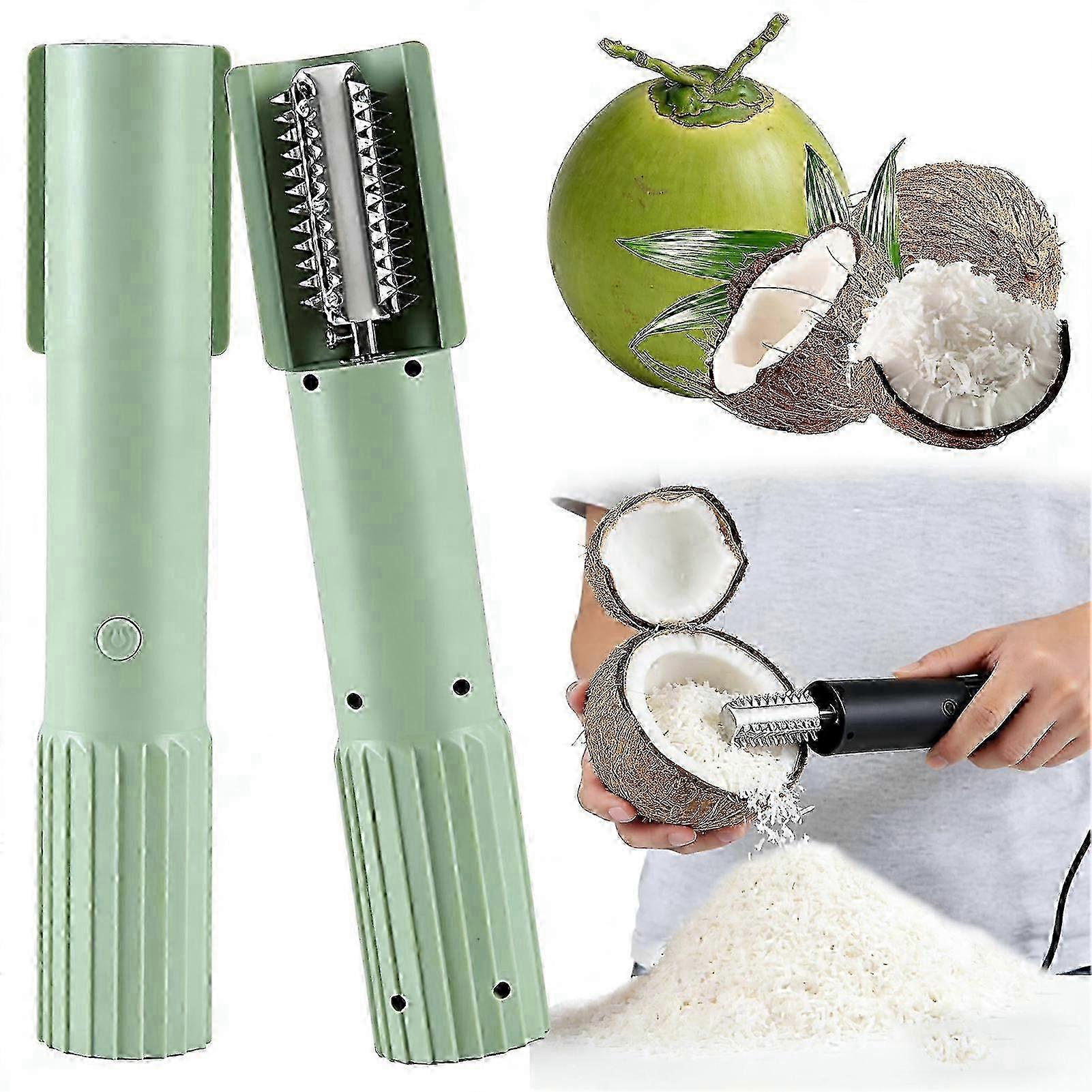 Râpe à noix de coco électrique manuelle - Solution portable pour râper la noix de coco