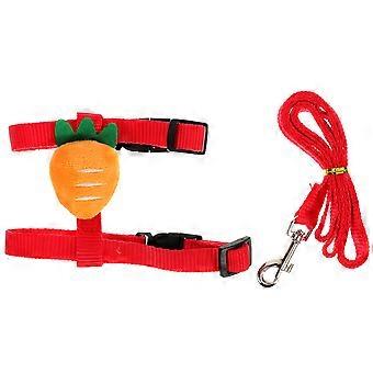 Rabbit Traction Leash and Harness Set for Pet Safety 1Set Outdoor Use