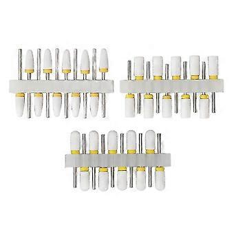 30-teiliges Nagelfräser-Set, Schleifköpfe aus Keramik und Edelstahl zum Entfernen von Nagelkleber, Formen, Polieren, Reinigen, Maniküre-Werkzeuge