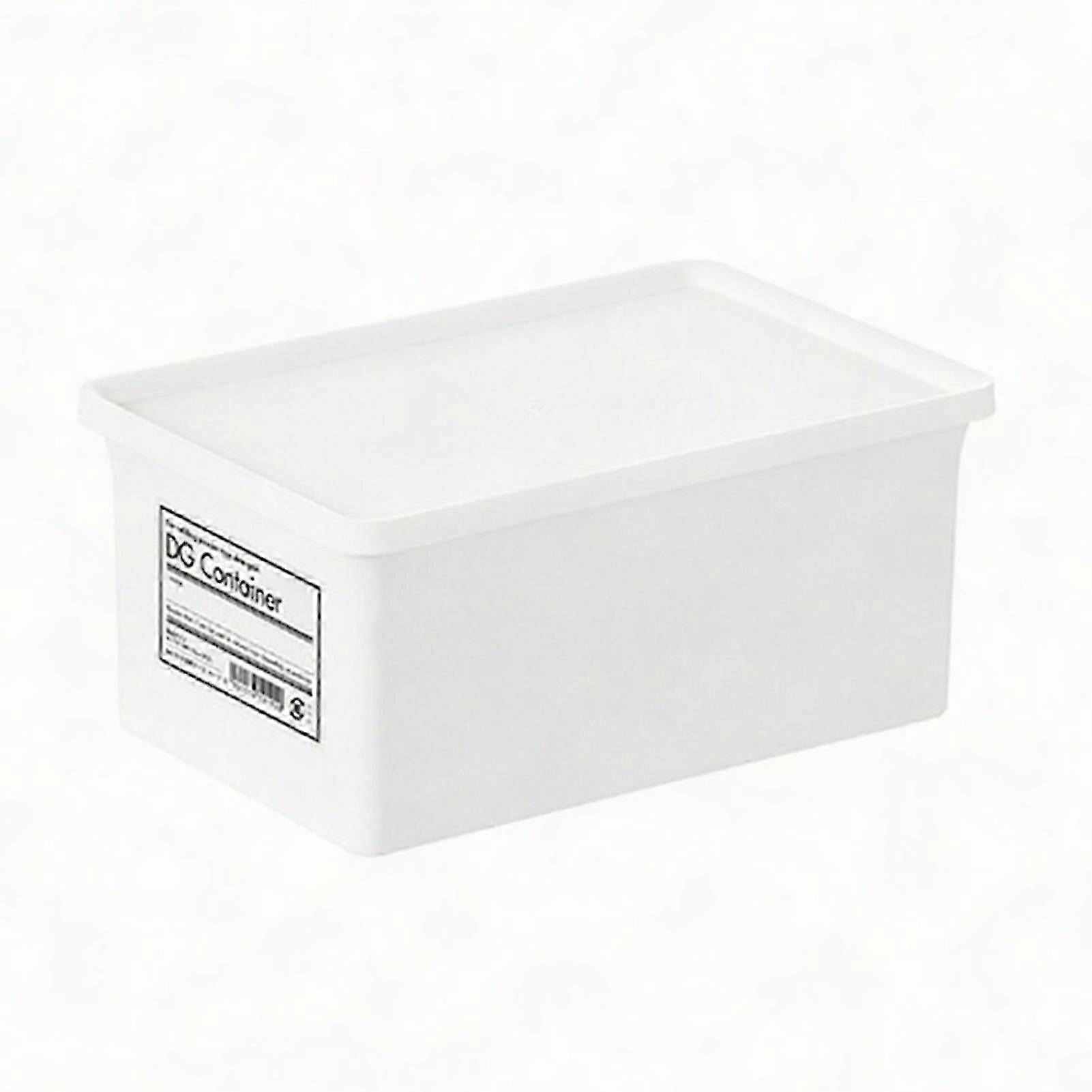 Small Plastic Container Storage Box with Lid Dust-Proof Stackable for Household Items
