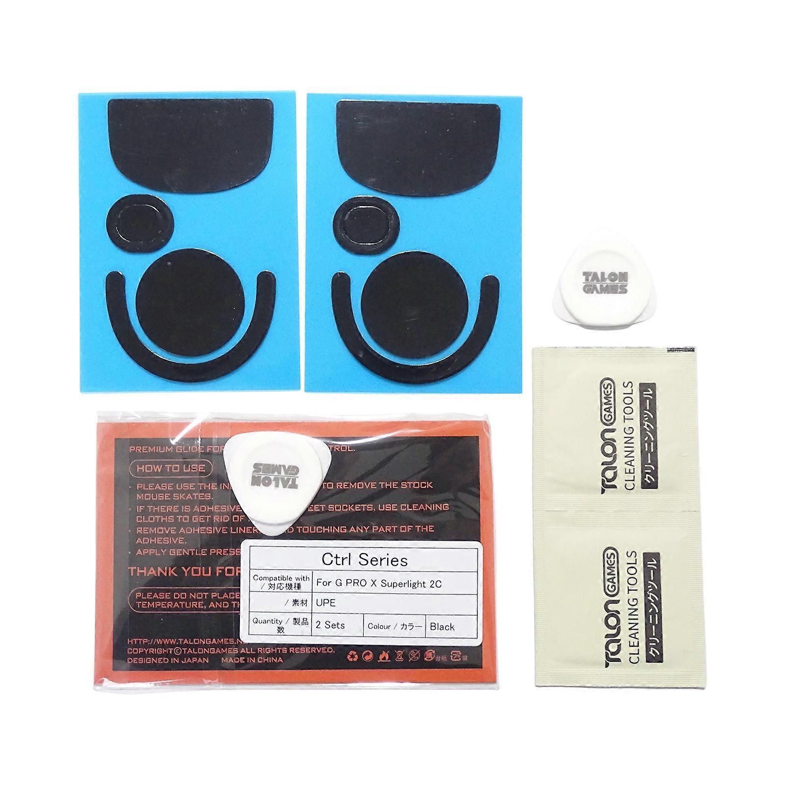 Mouse Skates Pads 2Sets Rounded Control Type Mouse Feet Replacement for GProX Superlight 2C Mouse Multicolor