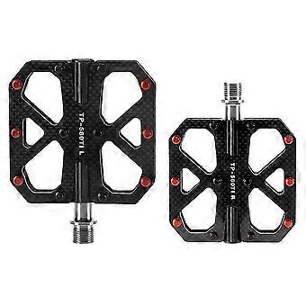 Ultralight Carbon Fiber Bicycle Pedals Road Bike Non-Slip Quick Release Titanium Pedals for Mountain & Road CyclingBlack szrh21