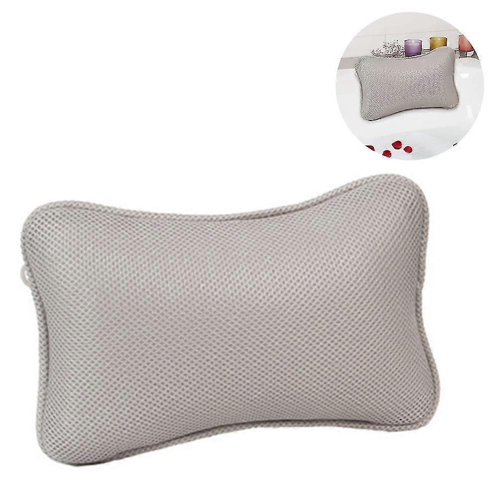 Bath Pillow With 2 Suction Cups Neck Pillow Quick Drying Easy Cleaning