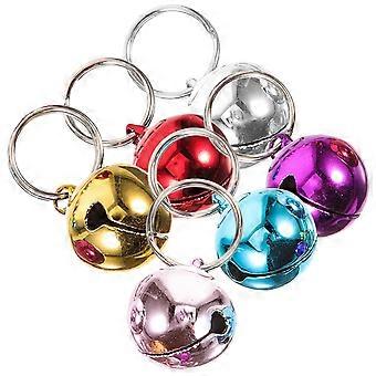 6pcs Pet Dog Collar Bell Pendant Small Stainless Steel Bells Pet Cat Collar Hanging Bells