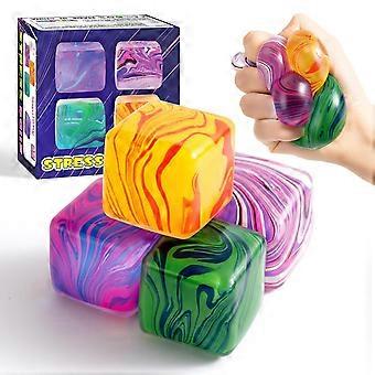 Pack Squishy Fidget Toys Stress Cube Bulk, Squishies Slow Rising Balls for Adults Kids, Sensory Anxiety Relief, Small Classroom Prizes Party Favors