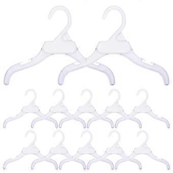 Dog Clothes Hanger Pet Clothes Hangers compatible with Lightweight 10Pcs White Accessories