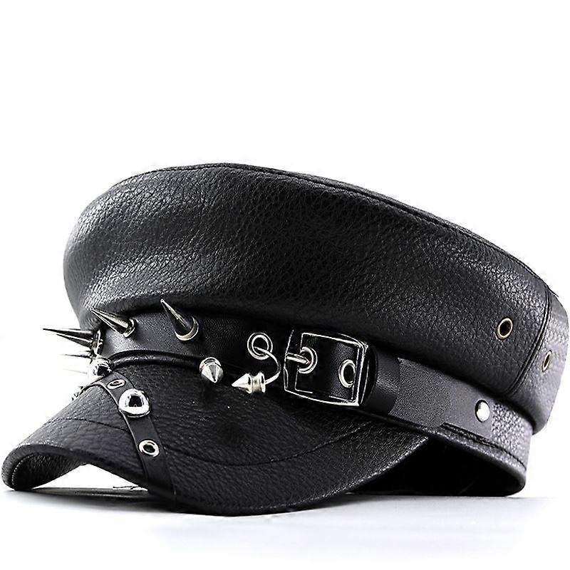 Leather Rivet Performance Hat - Black - Gift