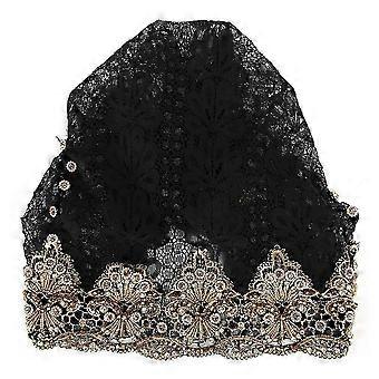 puxi Beaded Female Hat Muslim Women's Hot Drilling Adjustable