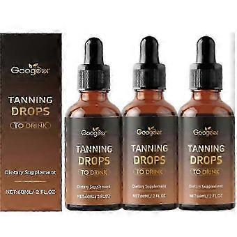 60ML Drinkable Self Tanning Drops for Face & Body, Sunless Bronzer, Offers Sun Damage Protection