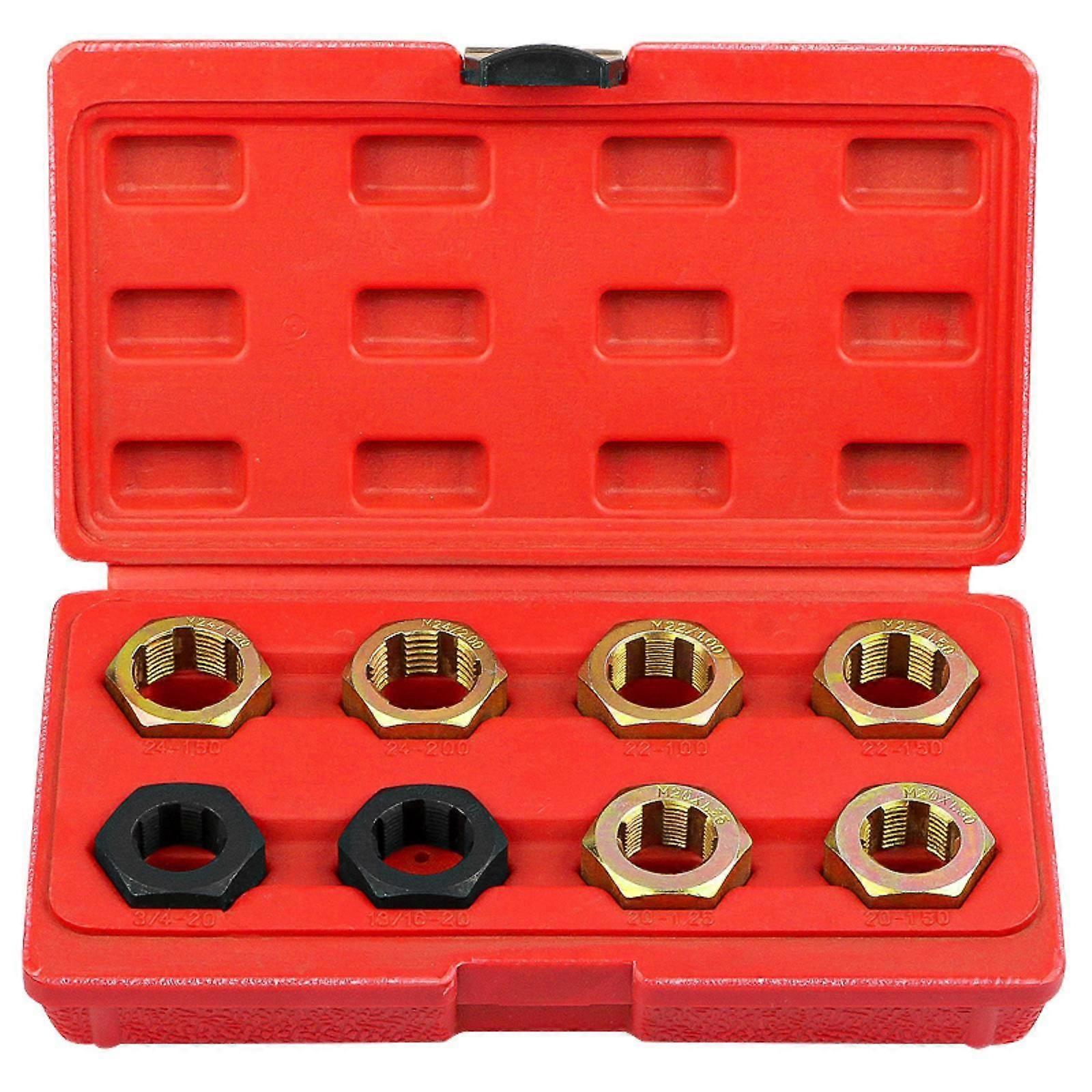 8 Pieces Bolt Thread Repair Kit Rethreading Thread Die Set Precision