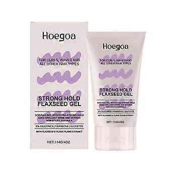 Hoegoa Flaxseed setting gel moisturizes hair strands and creates natural curly hair. Portable and elastic setting gel