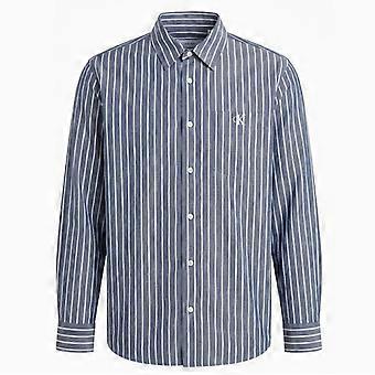 Calvin Klein Skjorter Lv04rf106g Stribet Vasket Poplin Rlx