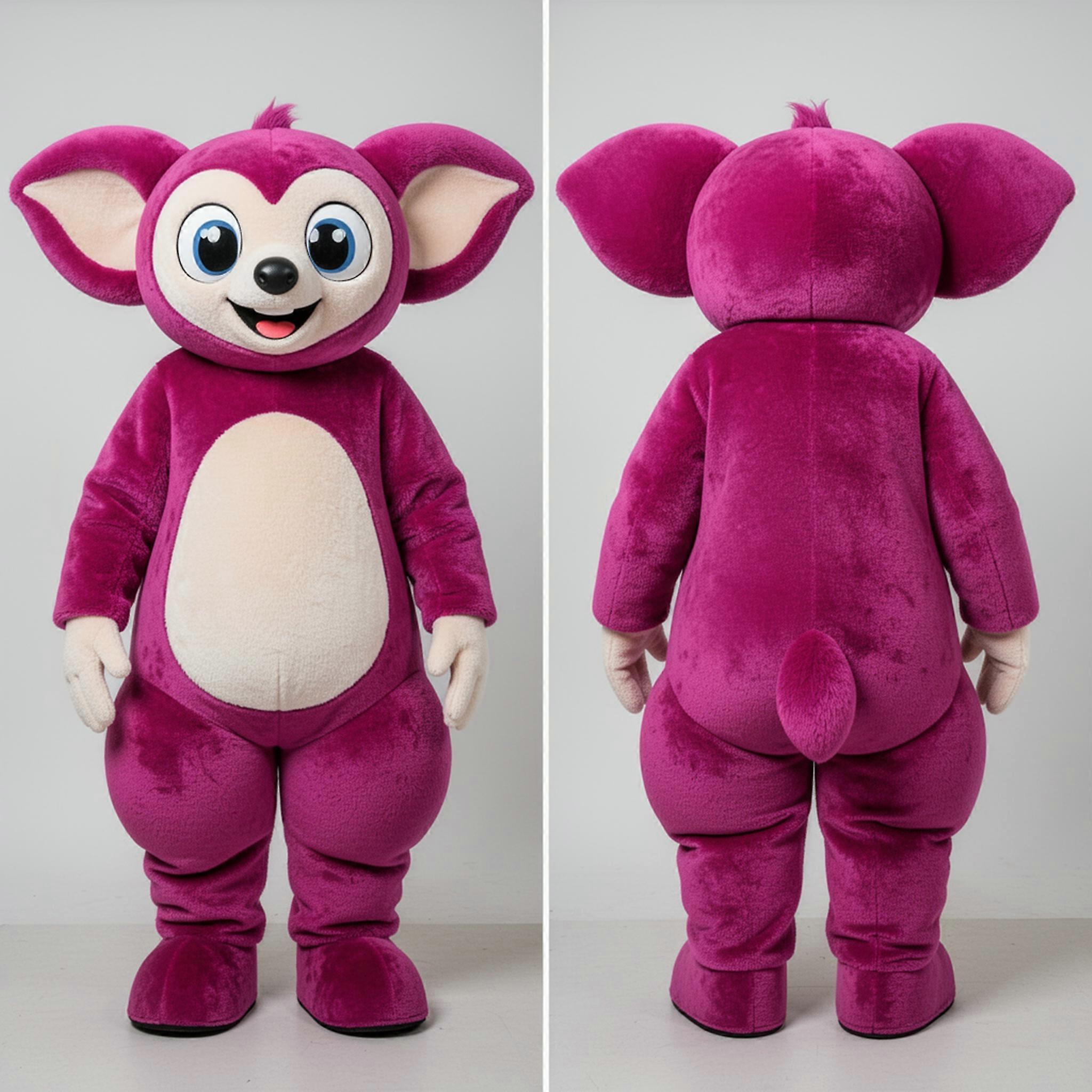 MASTICOT Magenta Rounded Ayeaye Mascot