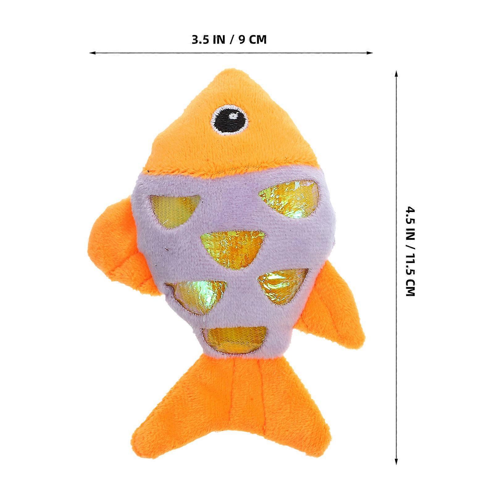 Catnip Fish Shaped Cat Biting Toy for Interactive Play 2Pcs Set