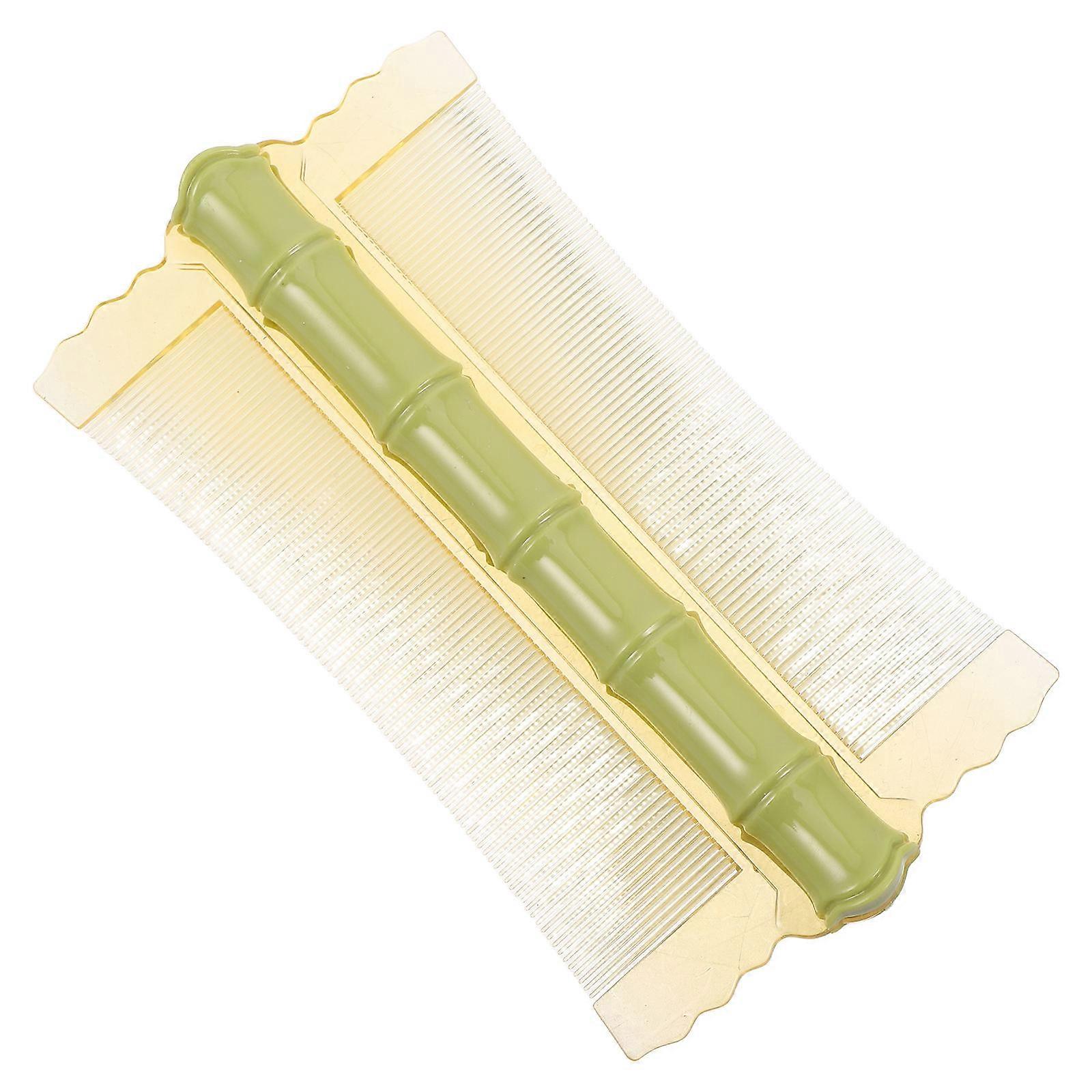 Dandruff Comb Double Sided Fine Tooth Plastic Comb for Flea Removal
