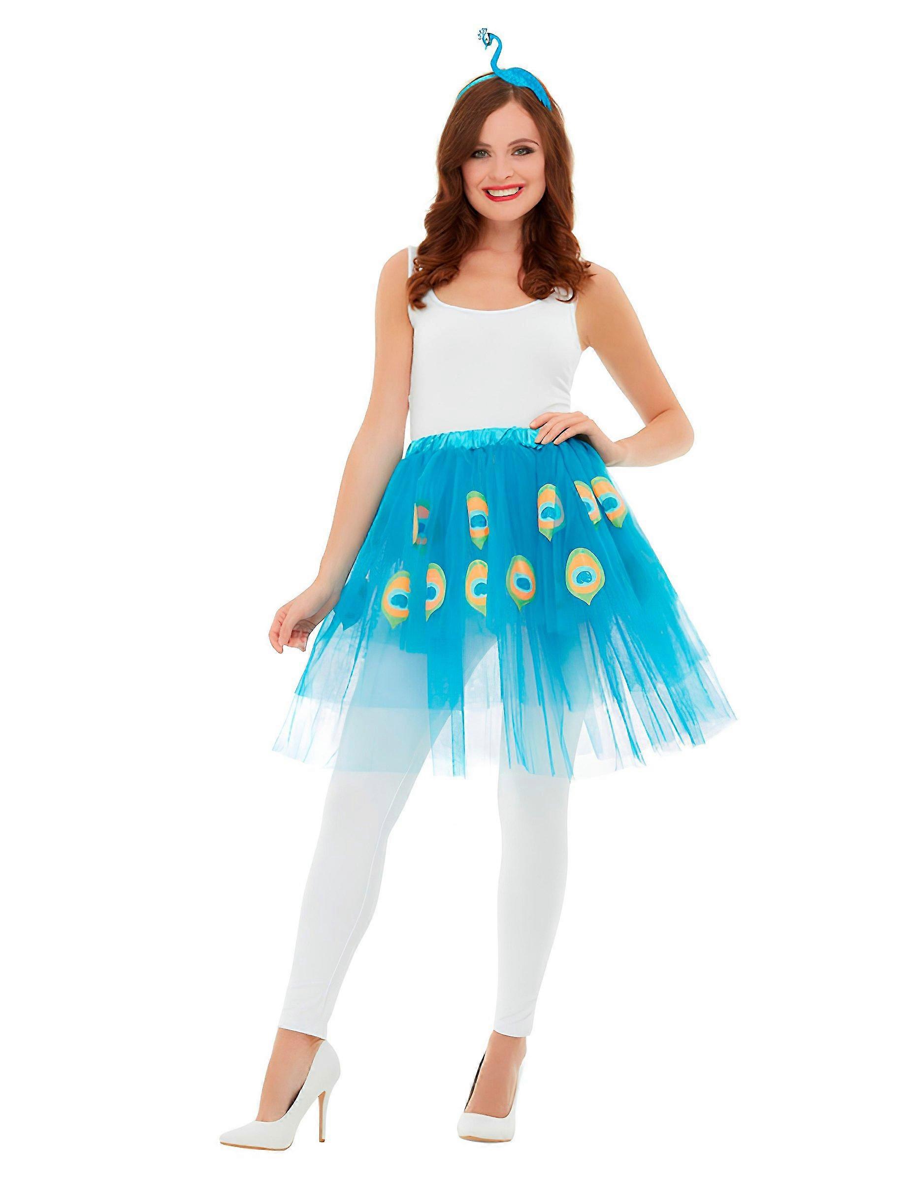 Adult blue peacock accessory kit