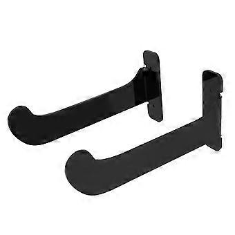 Gym Yoga Mat Rack Wall Mounted for Storage and Organization 1Pair Black