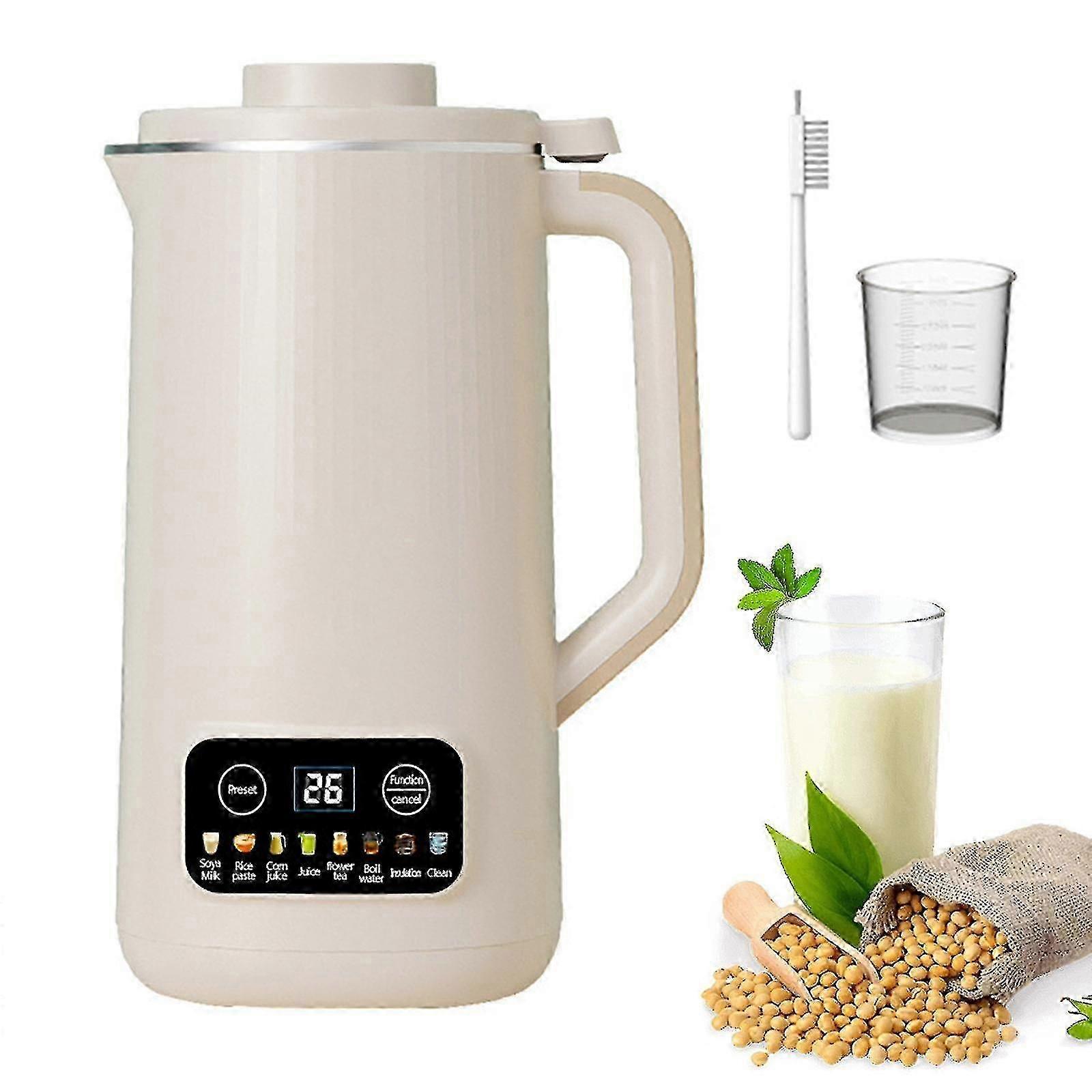Automatic nut milk maker for busy mornings, 20 oz soy milk machine with keep warm function
