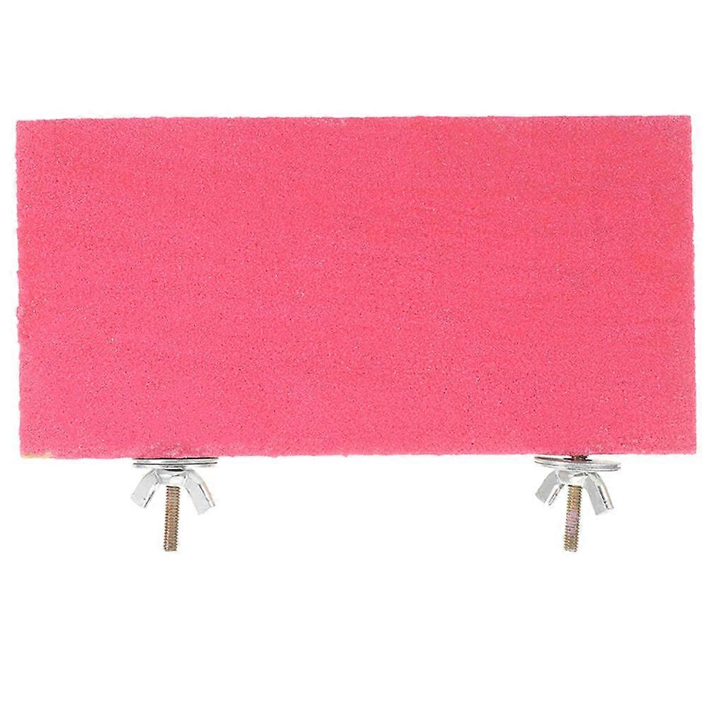 Perchoir en bois pour perruche, support rose