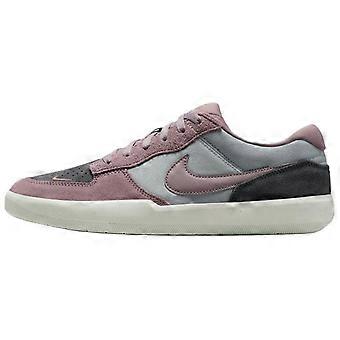 Nike SB Force 58 Textile, Leather Breathable Low top Skateboard Shoes Men's Gray Purple DV5477-010