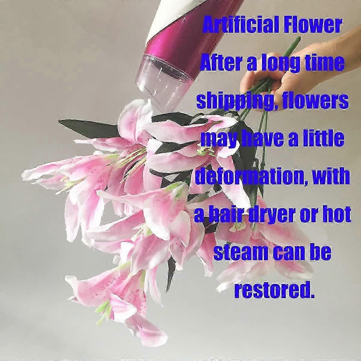 Full-Bloom Silk Artificial Lilies