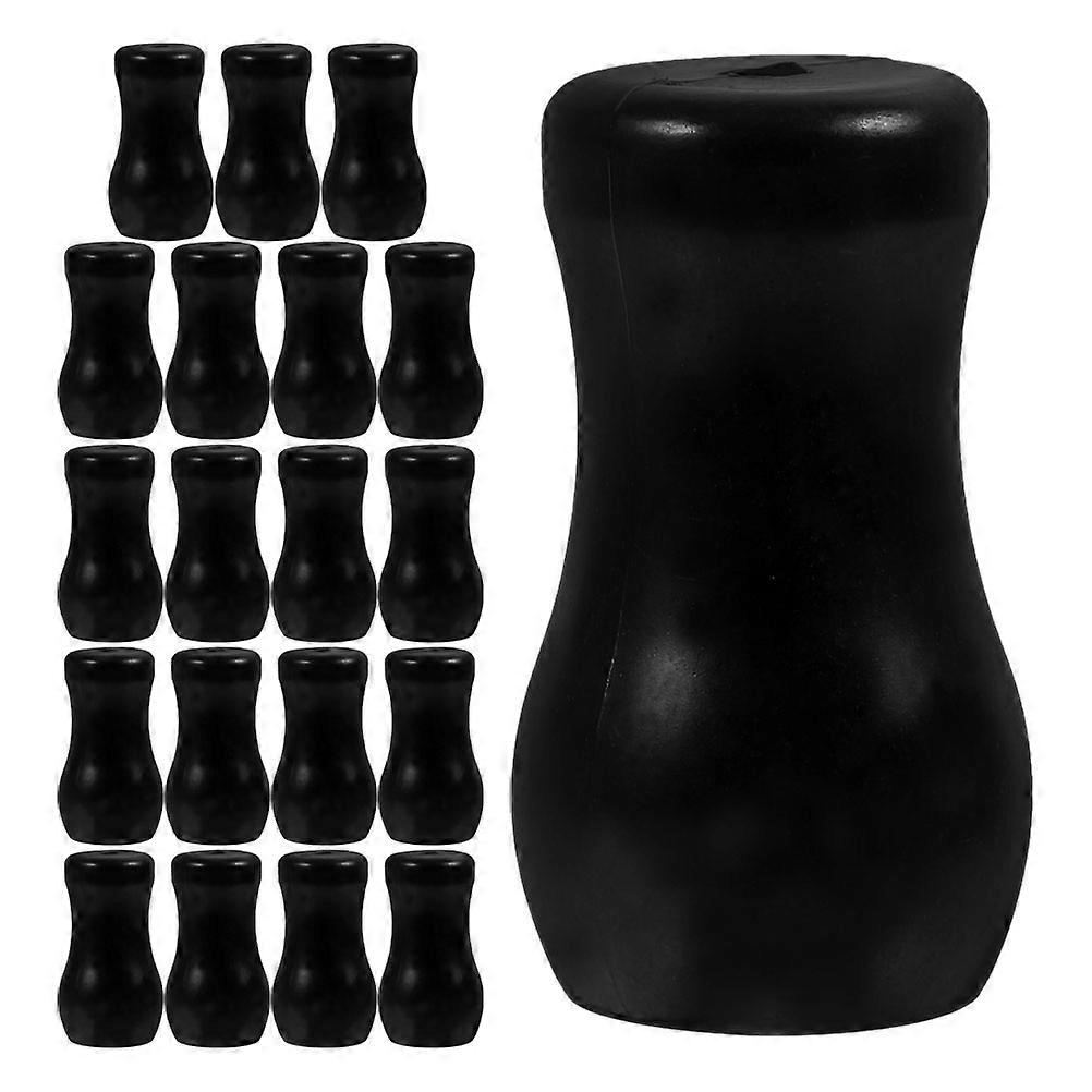 Black PVC Blind Pull Cord Knobs for Window Blinds 20Pcs Plastic Tassel Drops