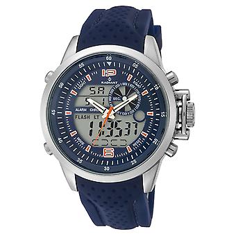 Radiant Grand Prix Watch for Analog/Digital Quartz Men with RA400605 Rubber Bracelet