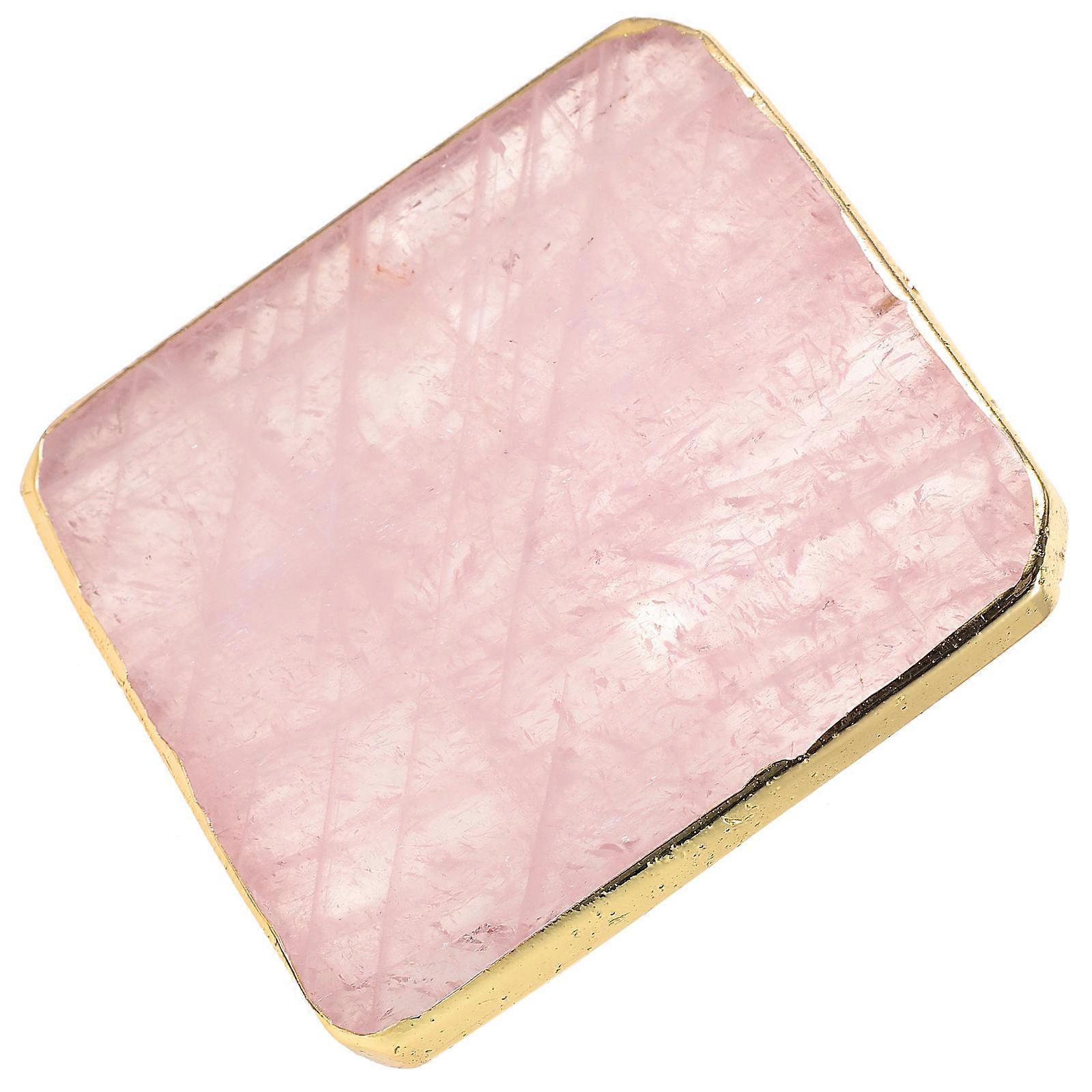 Pink Crystal Cup Pad for Coffee Table Decorative Coaster Use