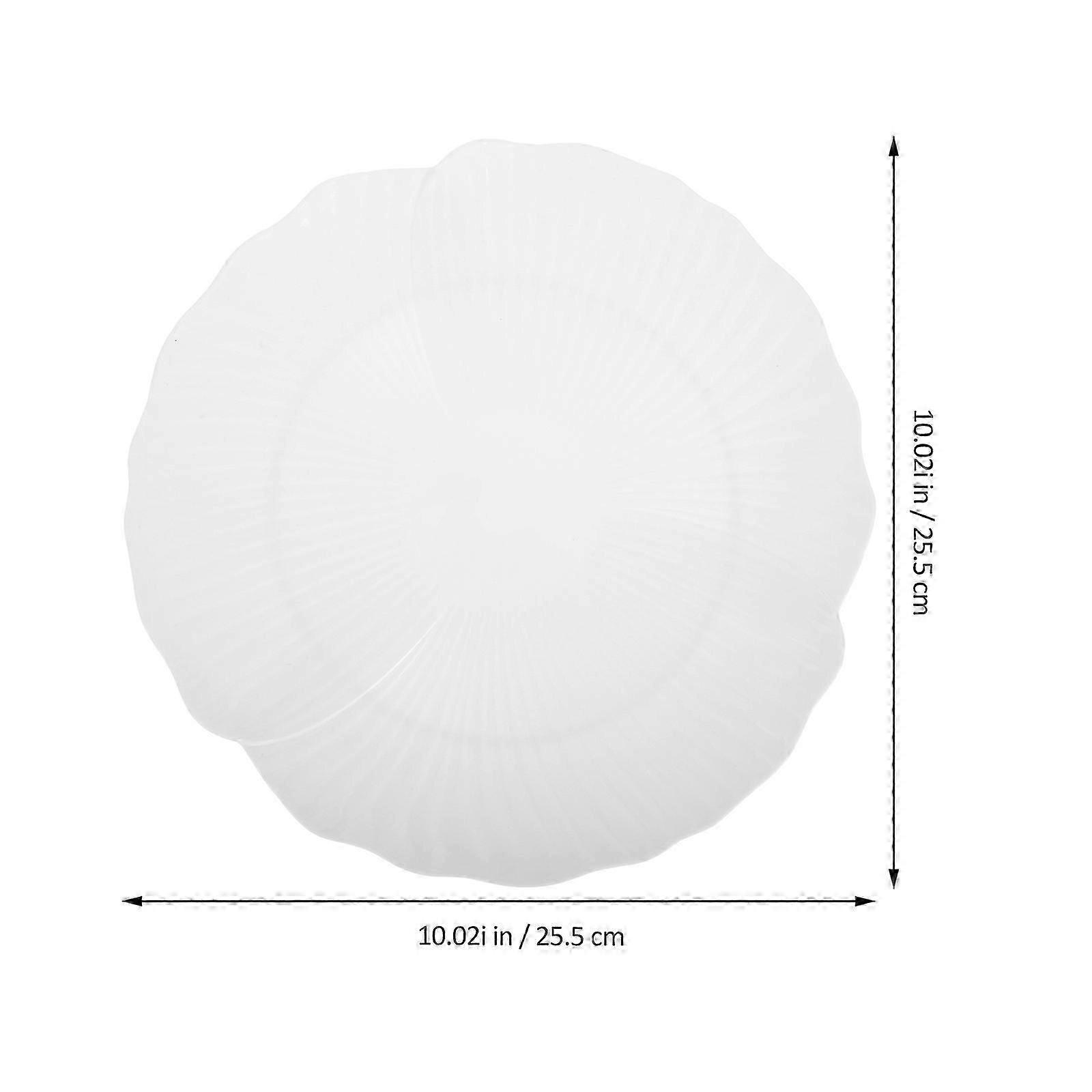 Unbreakable white Dinner Plates Multipurpose Dumpling ServingJJ
