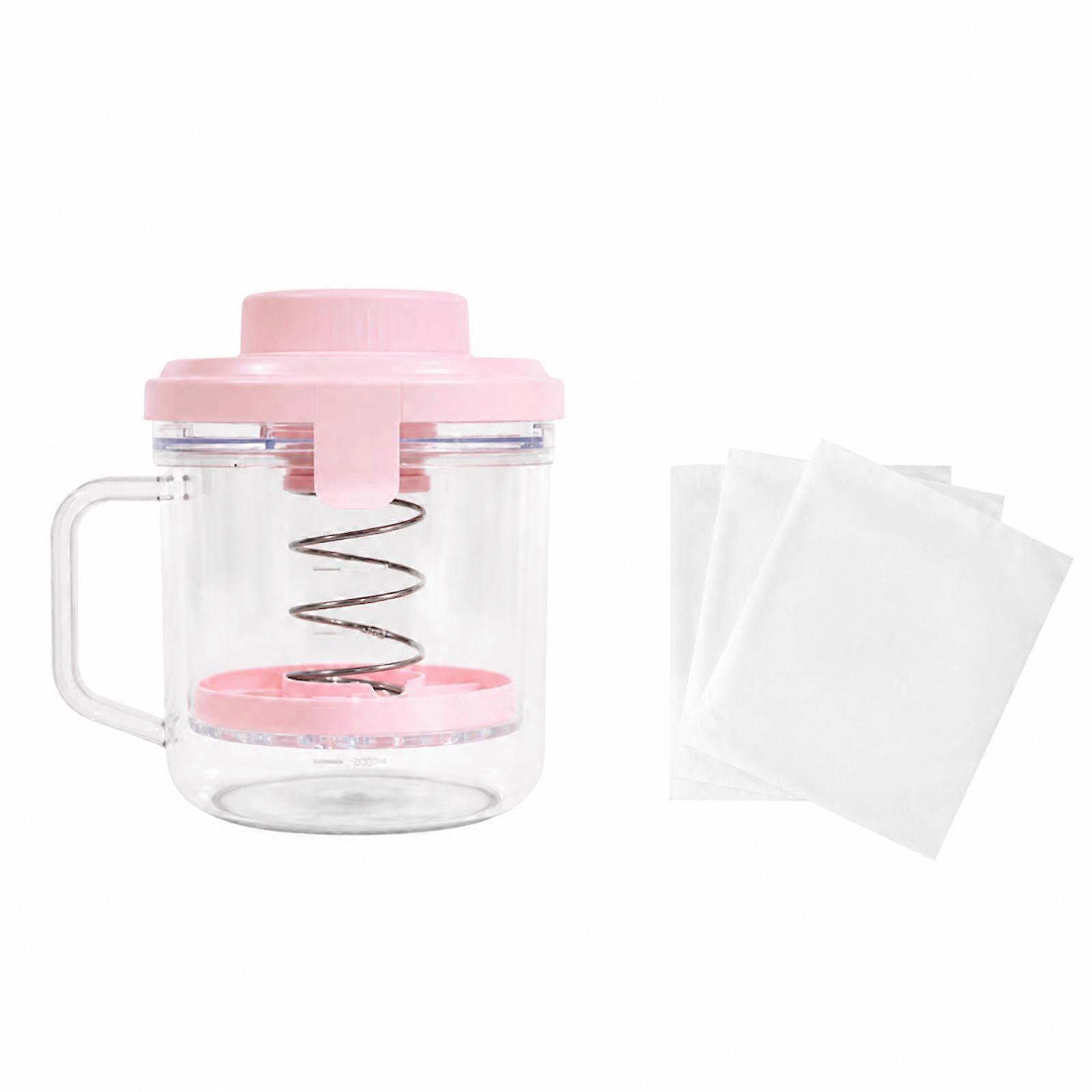 Yogurt Strainer with Spring Compact Straining Container Long-Lasting