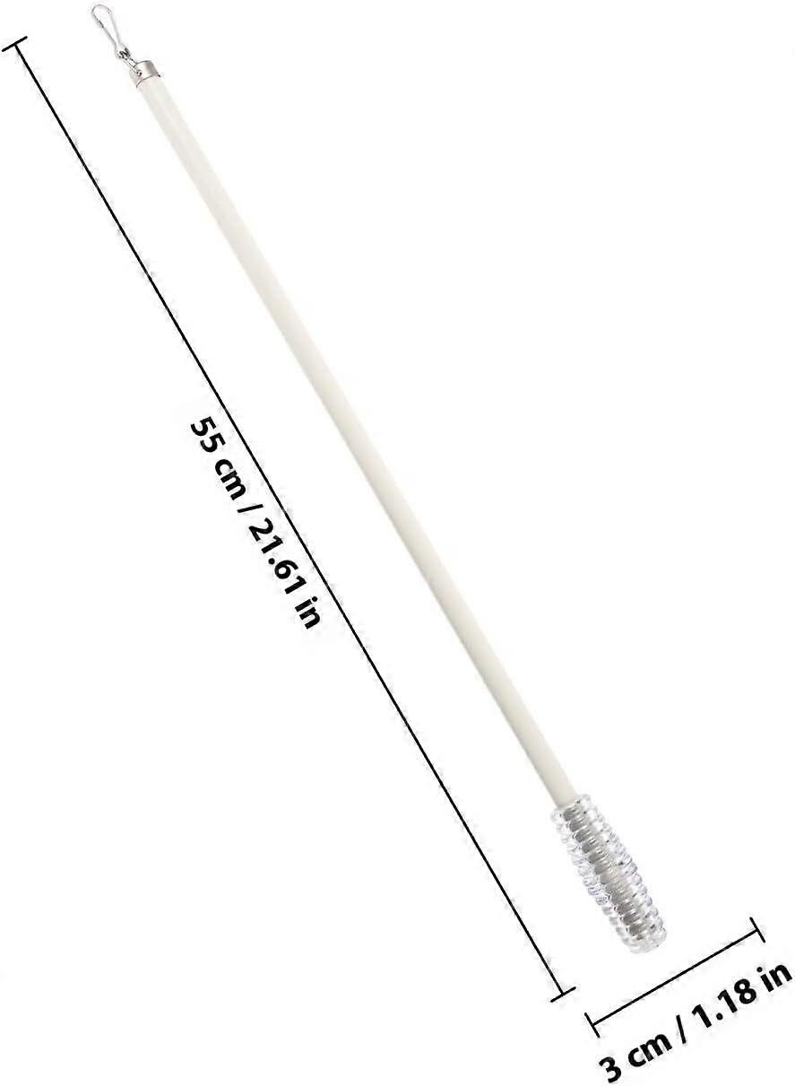White Extendable Curtain Pole Blind Pull Rod for Shutters