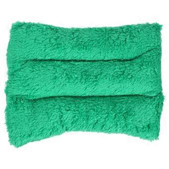Pet Bed Comfortable Hamster Bed for Sleeping Cushion Green Plush