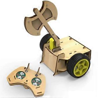 Laser-Cut Wooden Robot Kit Triple Motor
