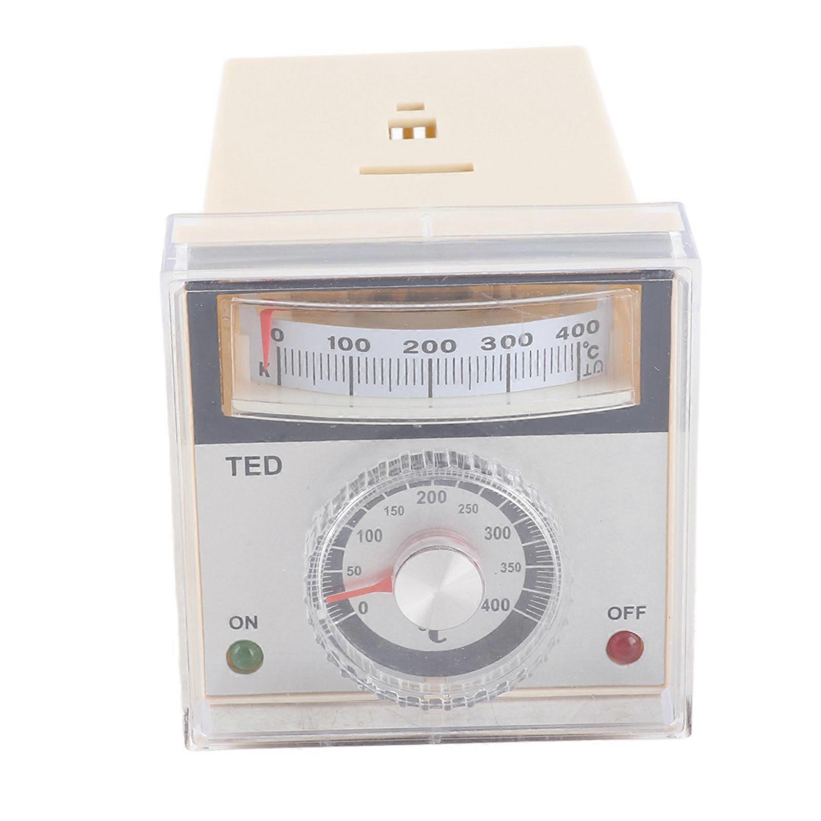 TED-2001 Pointer Temperature Controller K Type Thermostat 0-400 220VAC