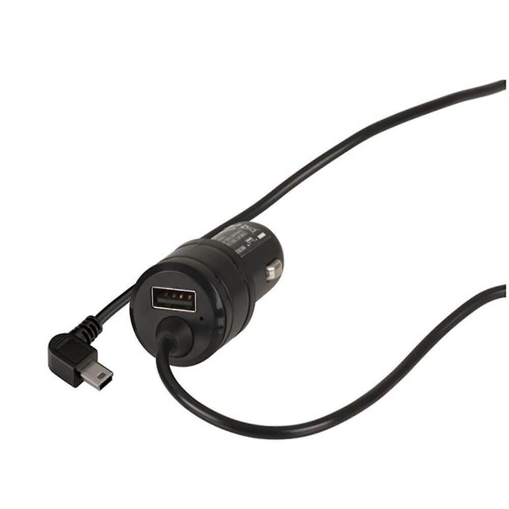 Converter 12VDC Cig Plug MiniUSB 3m Lead 3.6A In-Car Chrger for Dash Cam GPS Nav