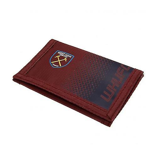 West Ham United FC Fade Design tactile fixation Nylon Wallet
