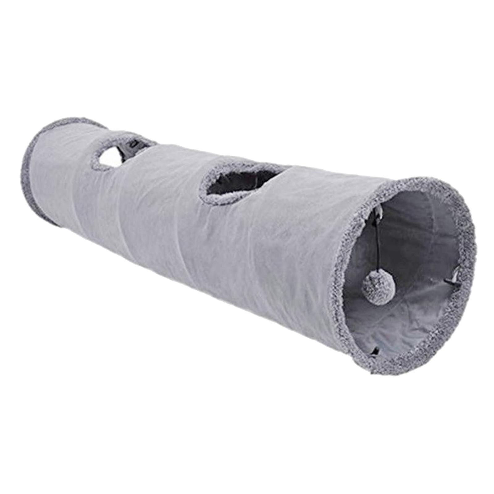 Cat Pop up Tunnel Pet Tunnel Collapsible Tunnel/Tube 2 Port Activity Toy L