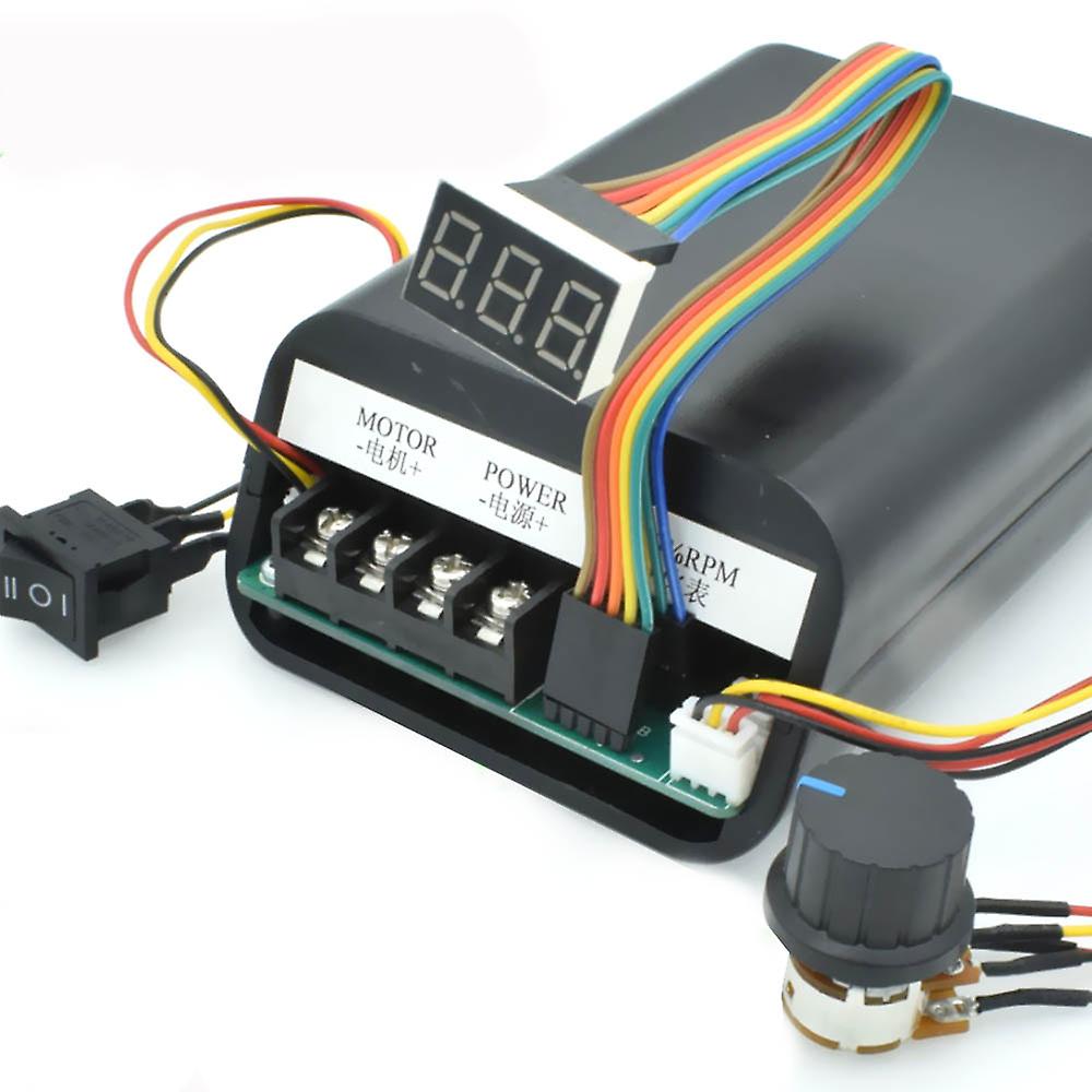 Dc Motor Pwm Digital Display Speed Controller Max 60a Cw Ccw 0~100% Adjustable Drive Module
