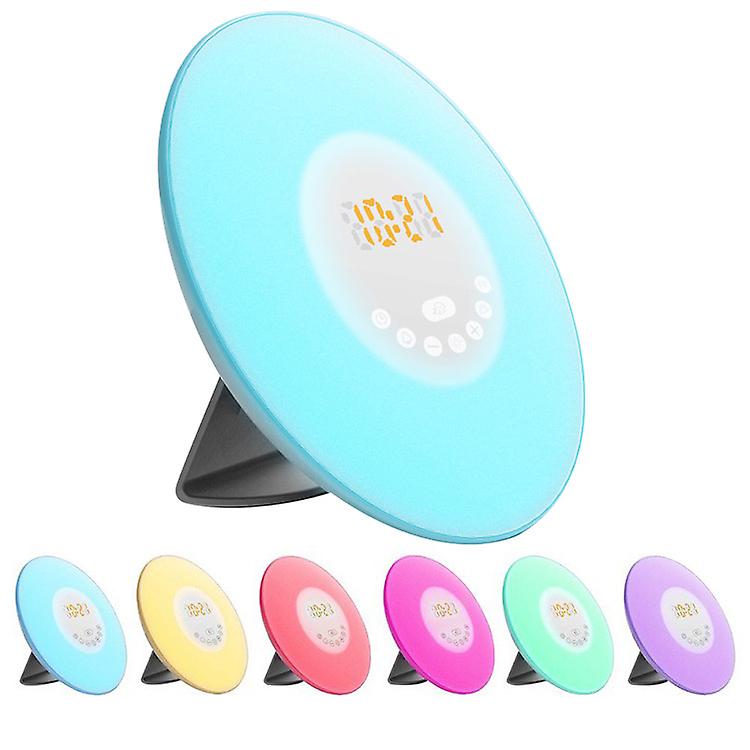 Digital Alarm Clock, Electronic Alarm with Night Light, LCD Display with Time, Date, Temperature, Snooze Function