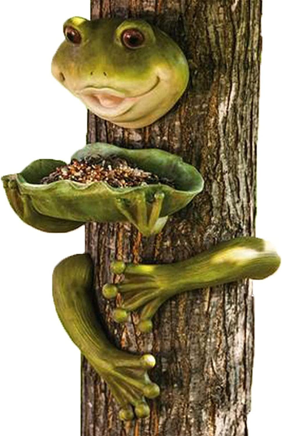 Wild Bird Feeder, Durable Food Tree Stand with Shaped Decorative Bird Feeding Bowls